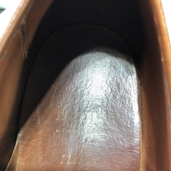 Allen Edmonds Flatiron Derby Oxfords Perforated Walnut Men 10.5 D 1153 32204 - Picture 7 of 12